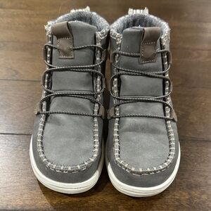 Hey Dude Gray Lace Up Boots